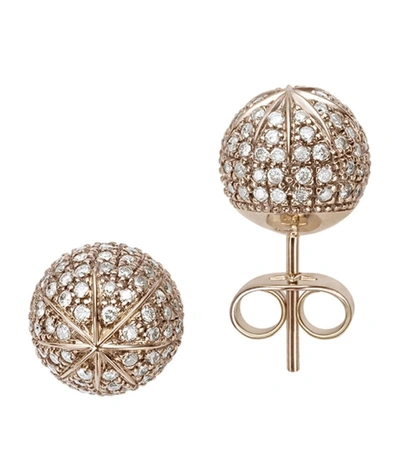 Hstern Noble Gold And Diamond Copernicus Earrings