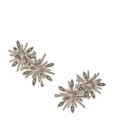 Hstern Noble Gold And Diamond Flow By  Earrings