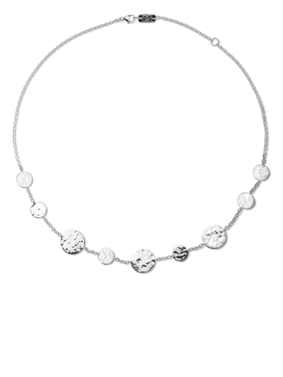 Ippolita Classico Sterling Silver Crinkle Circle Station Necklace