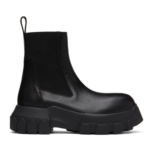 Rick Owens Mega Bozo Tractor Ankle Boots In 99 Blk/blk | ModeSens