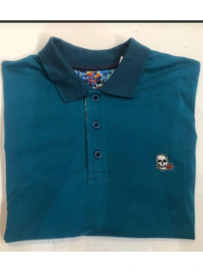 Robert Graham Easton Polo In Teal