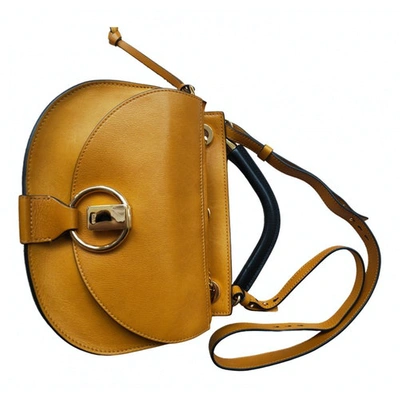 Pre-owned Chloé Leather Crossbody Bag In Yellow