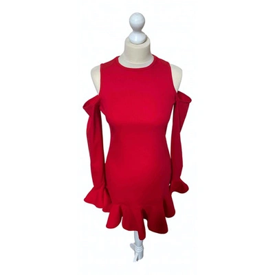 Pre-owned Michael Lo Sordo Mini Dress In Red