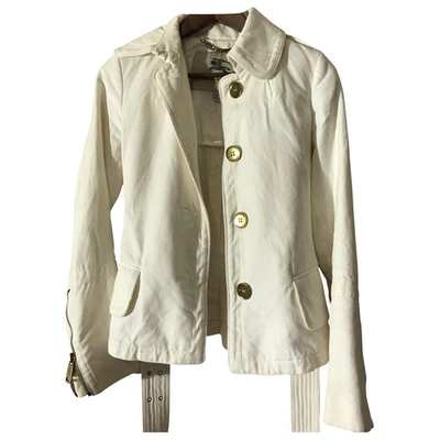 Pre-owned Burberry Ecru Cotton Jacket