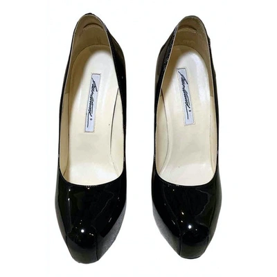 Pre-owned Brian Atwood Black Patent Leather Heels