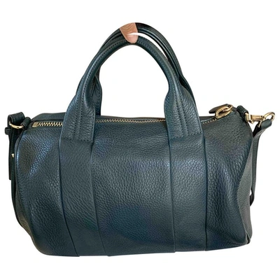 Pre-owned Alexander Wang Rocco Green Leather Handbag
