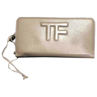 Pre-owned Tom Ford Beige Leather Wallet