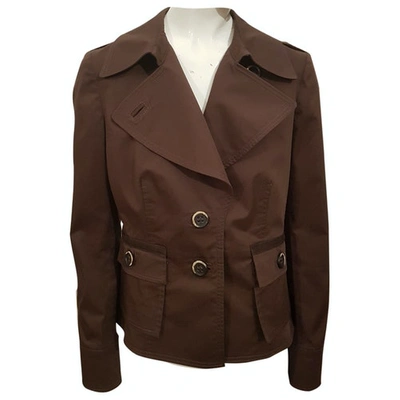 Pre-owned Marella Short Waistcoat In Brown