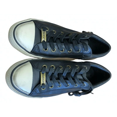Pre-owned Belstaff Black Leather Trainers