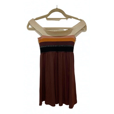 Pre-owned M Missoni Camisole In Burgundy