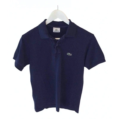 Pre-owned Lacoste Blue Cotton Top