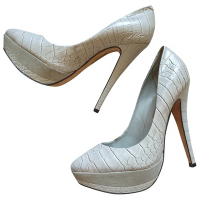 Pre-owned Buffalo Grey Leather Heels