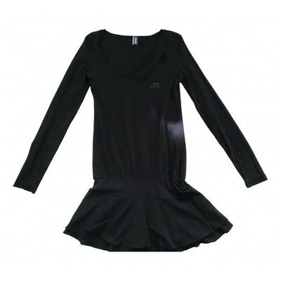 Pre-owned Jean Paul Gaultier Black Cotton - Elasthane Dress