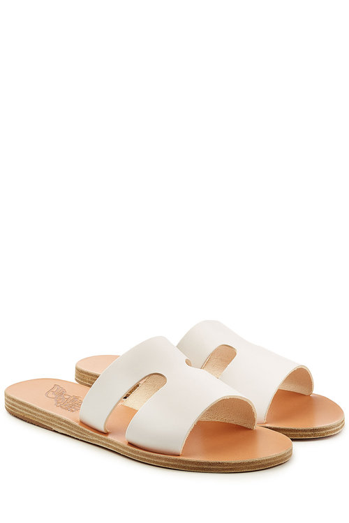 Ancient Greek Sandals Leather Sandals In White | ModeSens