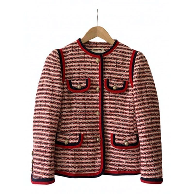 Pre-owned Gucci Red Tweed Jacket