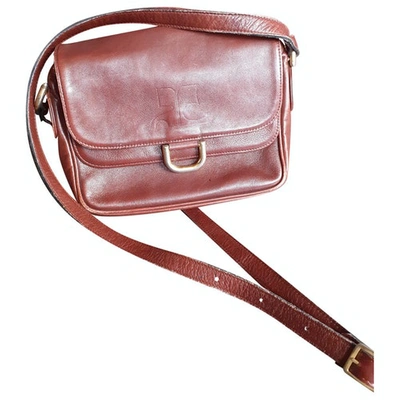 Pre-owned Courrèges Burgundy Leather Handbag
