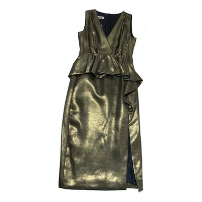 Pre-owned Moschino Mid-length Dress In Gold