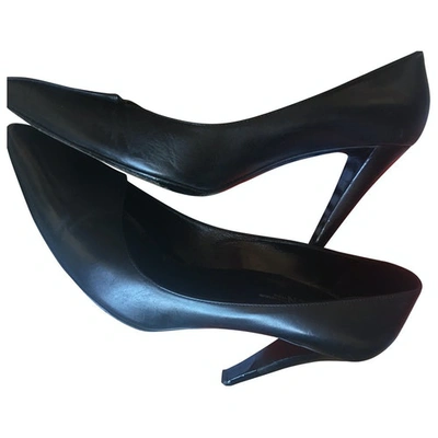 Pre-owned Michel Vivien Black Leather Heels