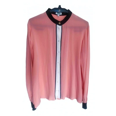 Pre-owned Kenzo Silk Shirt In Pink