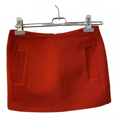 Pre-owned Maje Red Wool Skirt