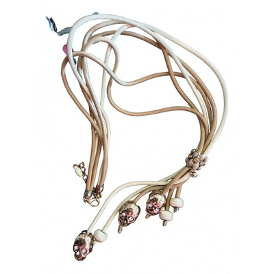 Pre-owned Reminiscence Long Necklace In Beige