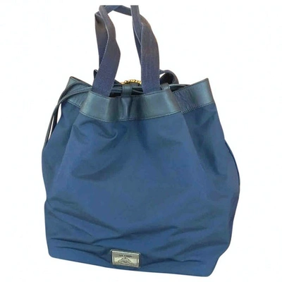 Pre-owned Moschino Handbag In Blue