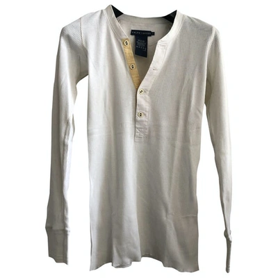 Pre-owned Ralph Lauren Ecru Cotton  Top