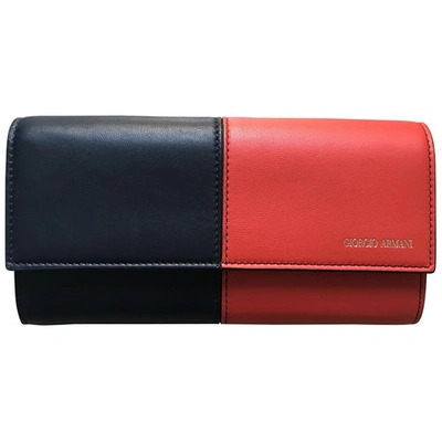 Pre-owned Giorgio Armani Leather Wallet In Multicolour