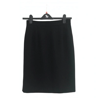Pre-owned Moschino Cheap And Chic Wool Skirt In Black