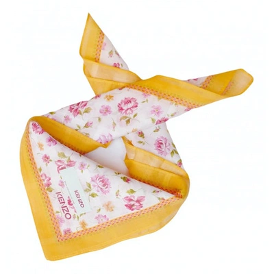 Pre-owned Kenzo Silk Handkerchief In Multicolour
