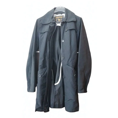 Pre-owned Woolrich Blue Cotton Coat