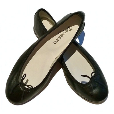 Pre-owned Repetto Black Leather Ballet Flats