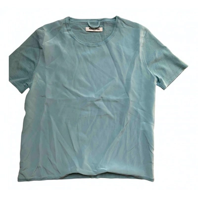 Pre-owned Max & Moi Silk T-shirt In Blue