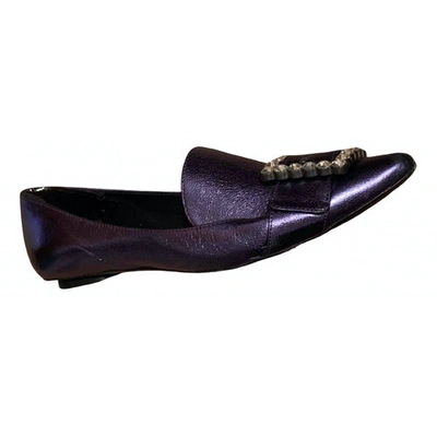 Pre-owned Marc Jacobs Purple Patent Leather Flats