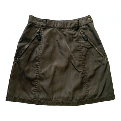 Pre-owned Prada Khaki Skirt