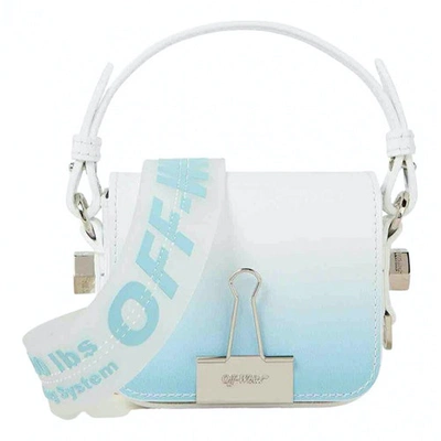 Pre-owned Off-white Binder Leather Mini Bag In White