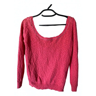 Pre-owned Maje Jumper In Pink