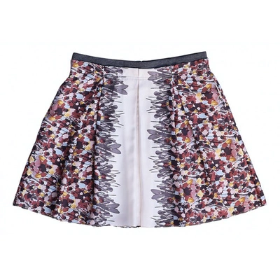 Pre-owned Tibi Silk Mini Skirt In Multicolour
