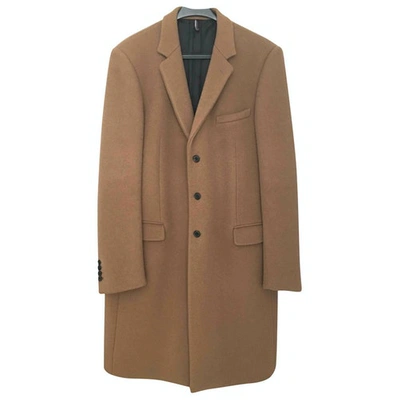 Pre-owned Dior Camel Wool Coat