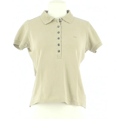 Pre-owned Burberry Beige Cotton Top