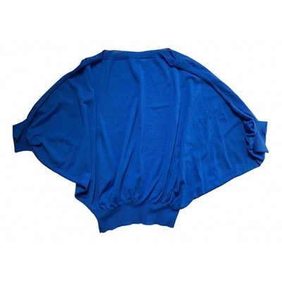 Pre-owned Saint Laurent Wool Jumper In Blue