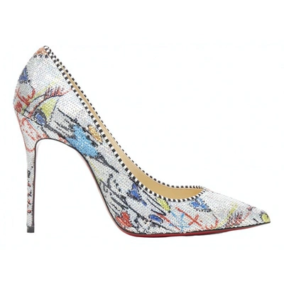Pre-owned Christian Louboutin So Kate  Glitter Heels In Multicolour