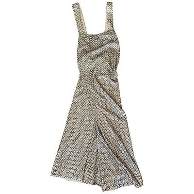 Pre-owned P.a.r.o.s.h Mid-length Dress In Metallic