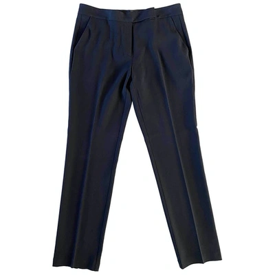 Pre-owned Steffen Schraut Straight Pants In Black