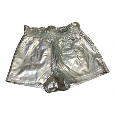 Pre-owned Topshop Tophop  Silver Shorts