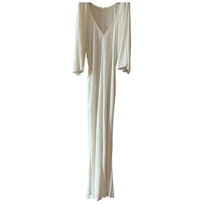 Pre-owned Dsquared2 Maxi Dress In White