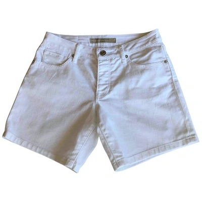 Pre-owned Burberry White Denim - Jeans Shorts