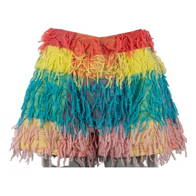 Pre-owned Moschino Multicolour Polyester Shorts