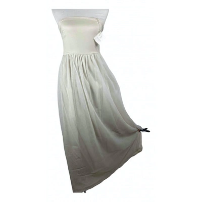 Pre-owned Brunello Cucinelli Beige Silk Dress