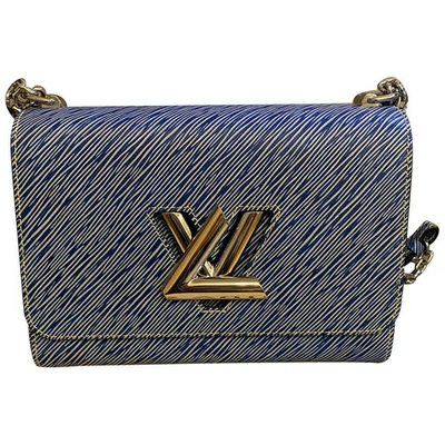 Pre-owned Louis Vuitton Twist Leather Crossbody Bag In Blue